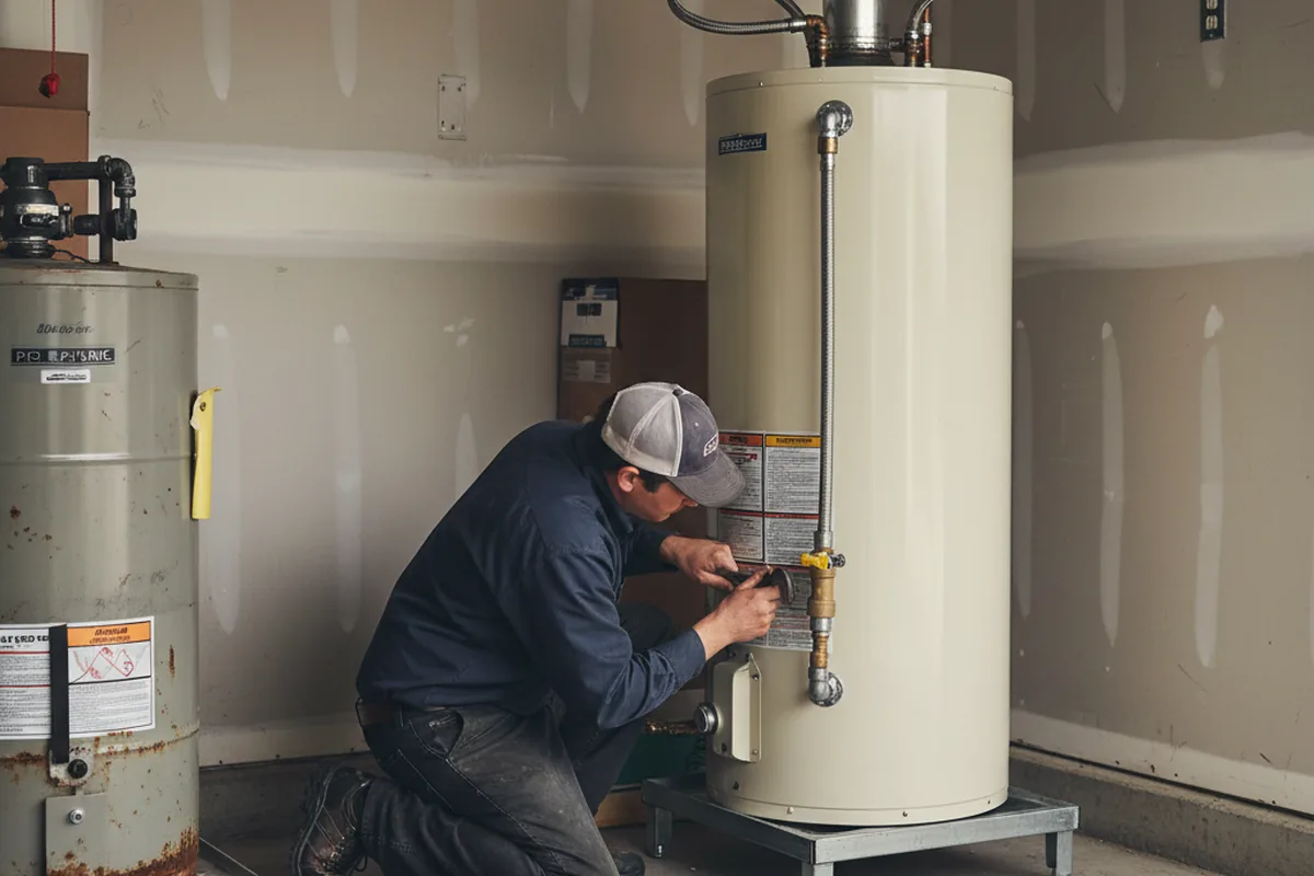 Water heater and shutoff valve replacement in Wilkinson