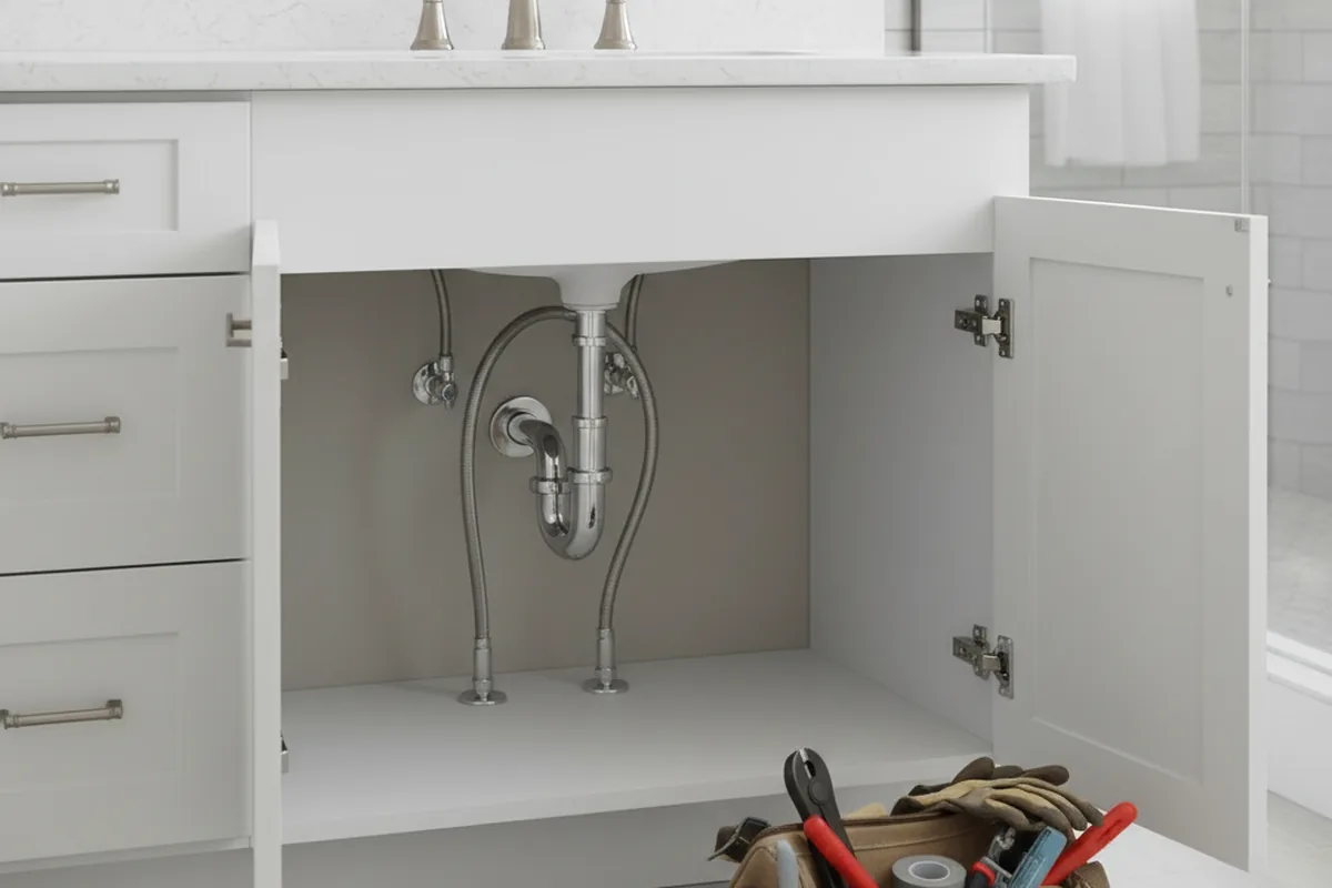 Finished fixture set after Gas Line Repair in Wilkinson